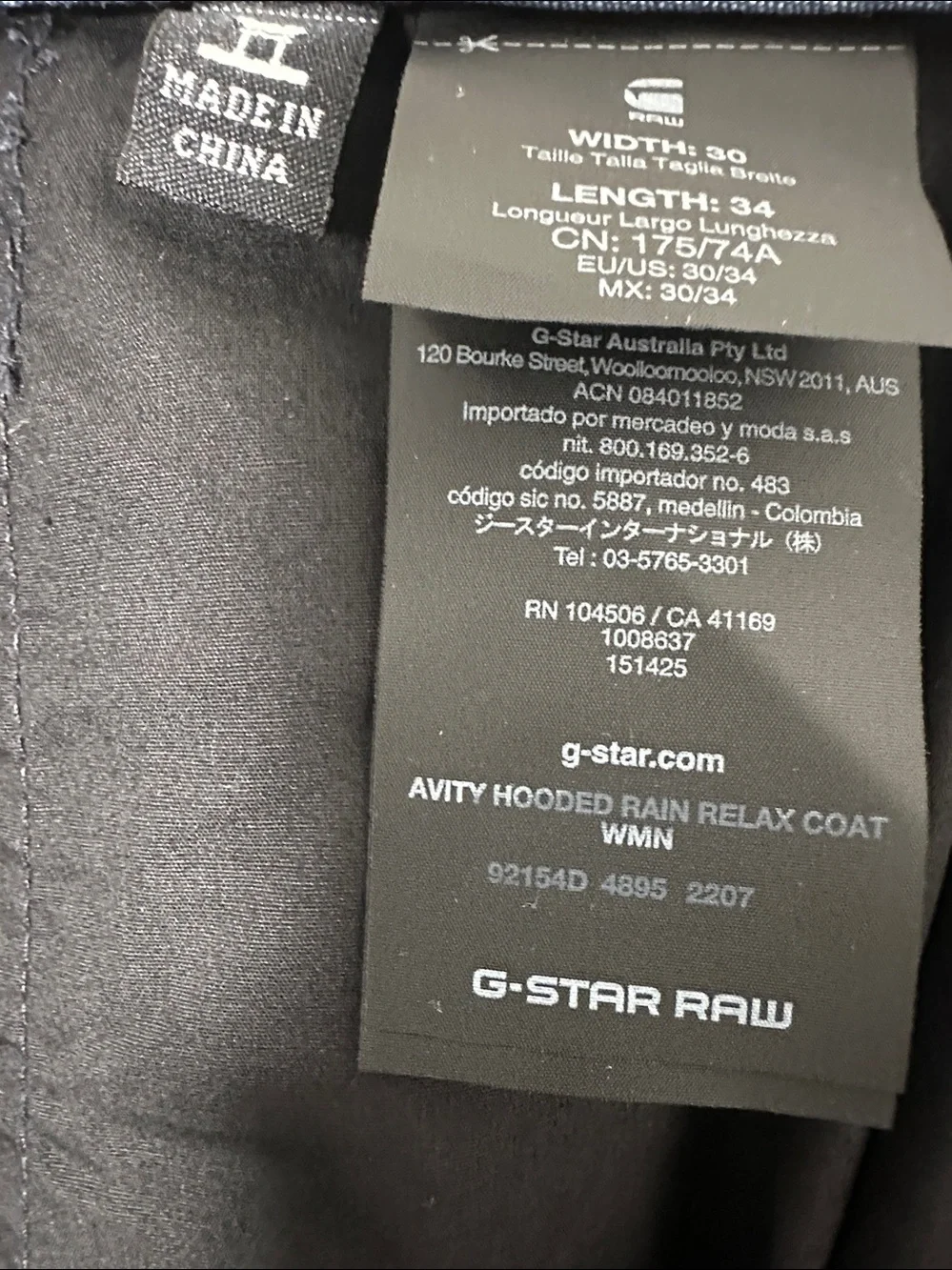 NWT G-Star Raw Women’s Sturwed Mazarine Blue Delon Check Chino Pants Size 10 - Picture 10 of 11